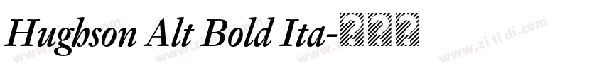 Hughson Alt Bold Ita字体转换